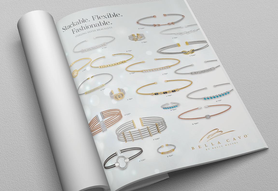 Jewelry magazine design by Red Five Design