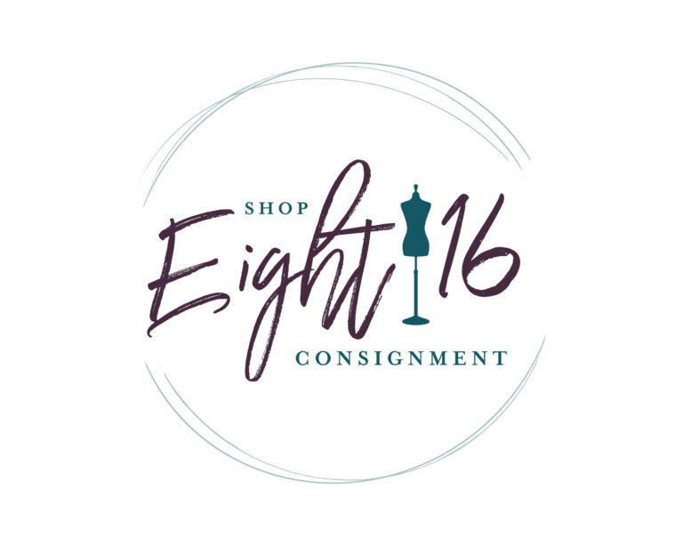 Logo Design for Shop Eight 16 Consignment