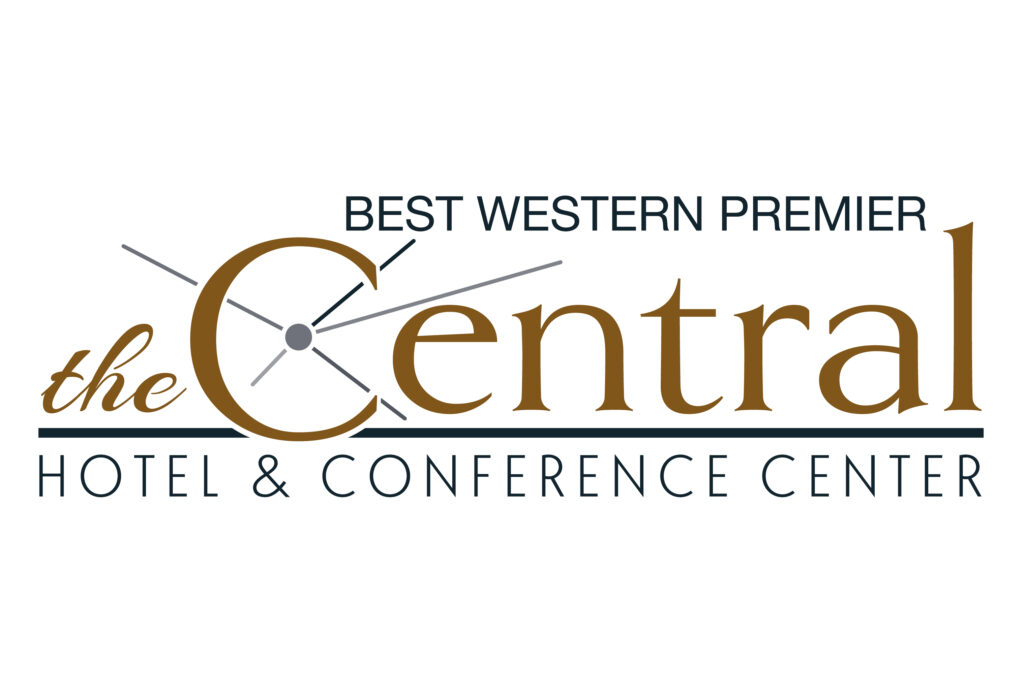 Logo for Best Western Premier The Central Hotel & Conference Center, featuring a circular emblem and the text 'Best Western Premier' above 'the Central' with 'Hotel & Conference Center' beneath.