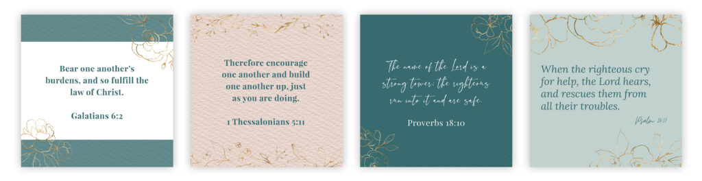 Scripture graphics for Hur2Hur Ministry