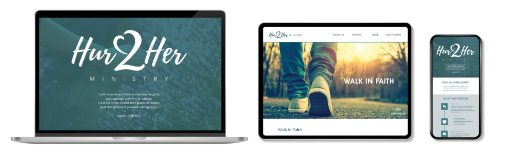 Website design for Hur2Hur Ministry
